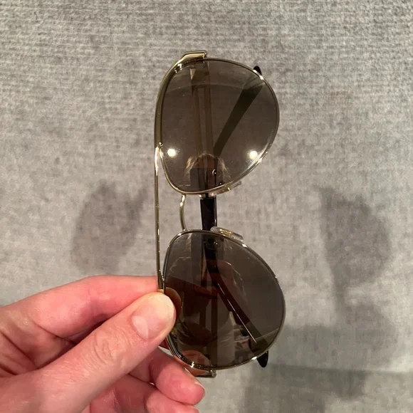 Versace Metallic Gold Sunglasses like new authentic versace  display picture 3